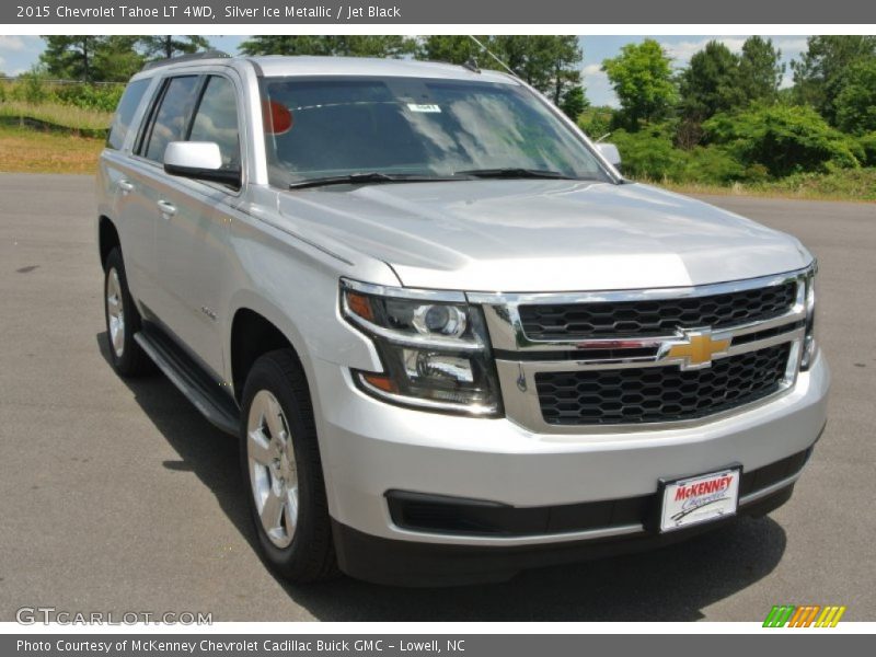 Silver Ice Metallic / Jet Black 2015 Chevrolet Tahoe LT 4WD