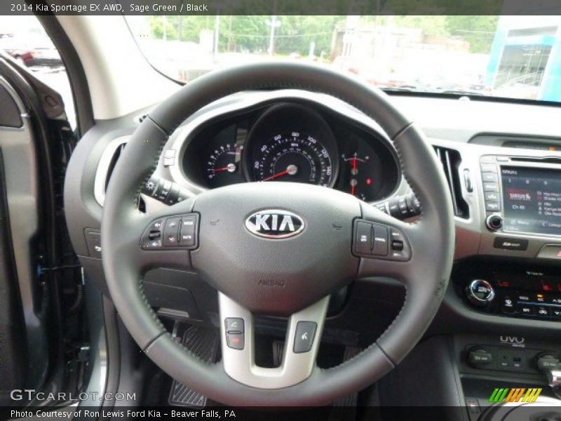 Sage Green / Black 2014 Kia Sportage EX AWD