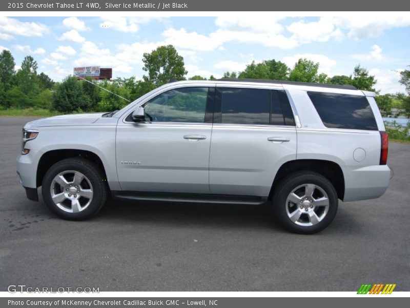 Silver Ice Metallic / Jet Black 2015 Chevrolet Tahoe LT 4WD