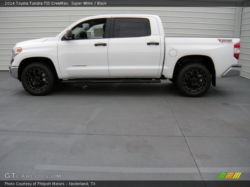 Super White / Black 2014 Toyota Tundra TSS CrewMax