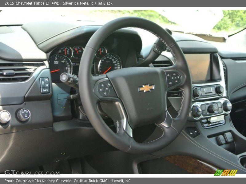 Silver Ice Metallic / Jet Black 2015 Chevrolet Tahoe LT 4WD