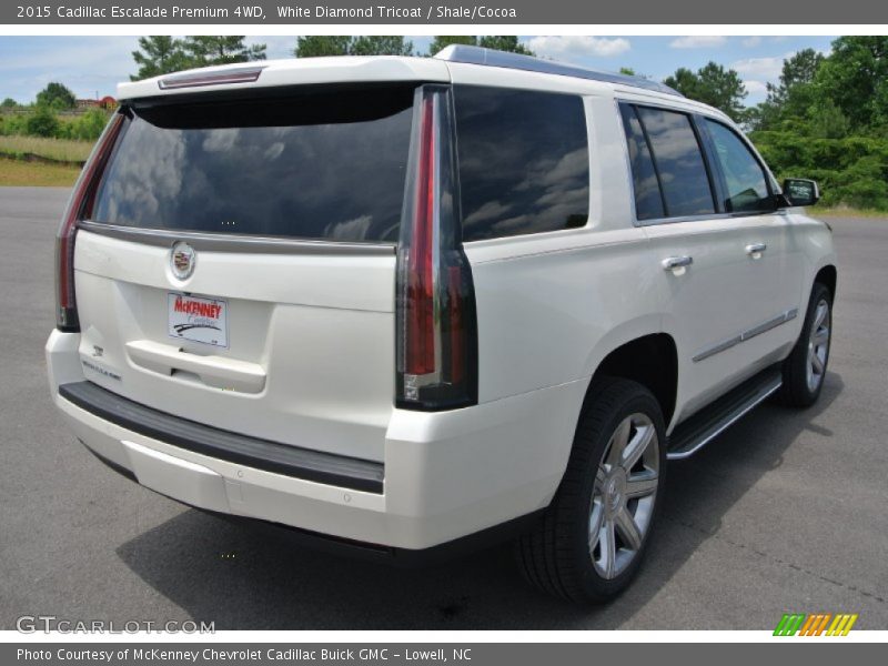 White Diamond Tricoat / Shale/Cocoa 2015 Cadillac Escalade Premium 4WD