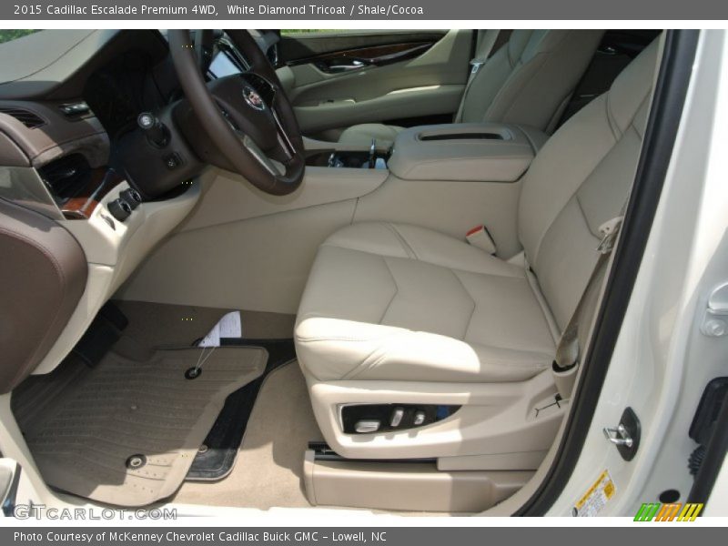 White Diamond Tricoat / Shale/Cocoa 2015 Cadillac Escalade Premium 4WD