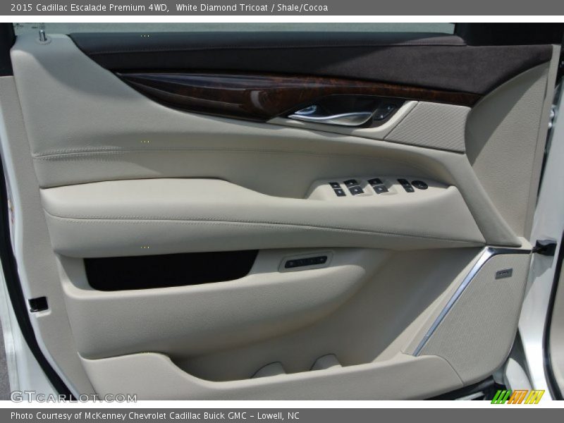 White Diamond Tricoat / Shale/Cocoa 2015 Cadillac Escalade Premium 4WD