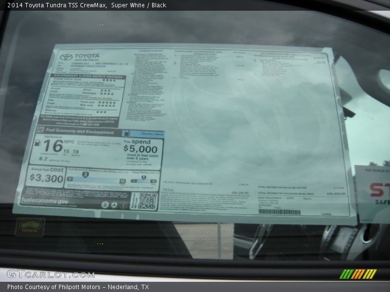 Super White / Black 2014 Toyota Tundra TSS CrewMax