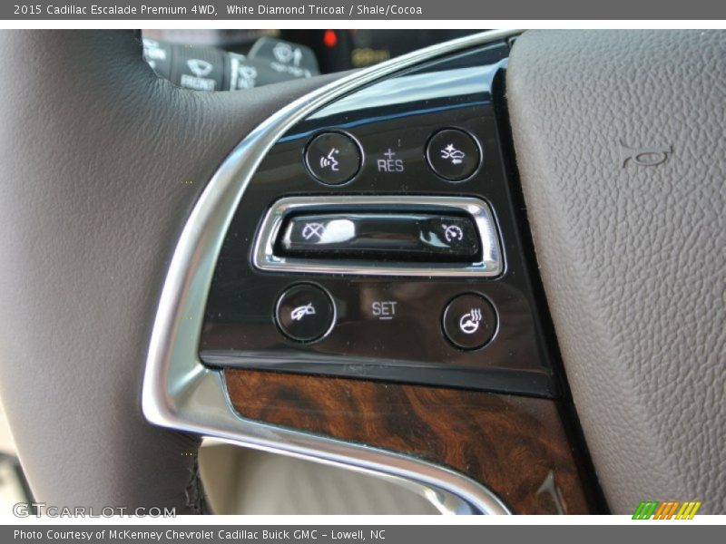White Diamond Tricoat / Shale/Cocoa 2015 Cadillac Escalade Premium 4WD