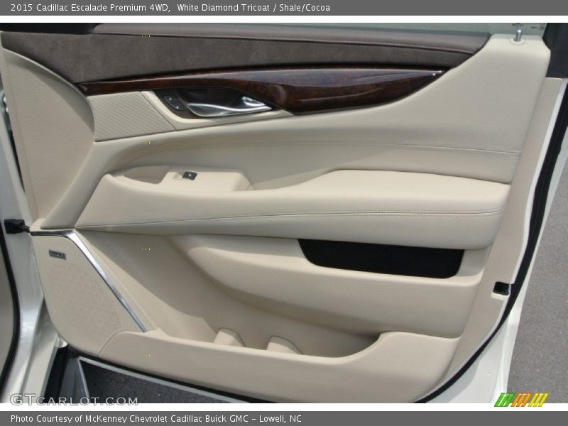 White Diamond Tricoat / Shale/Cocoa 2015 Cadillac Escalade Premium 4WD