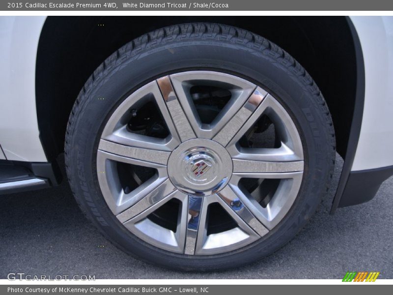 White Diamond Tricoat / Shale/Cocoa 2015 Cadillac Escalade Premium 4WD