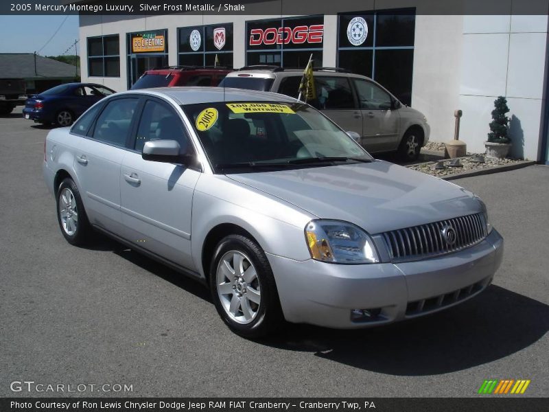 Silver Frost Metallic / Shale 2005 Mercury Montego Luxury