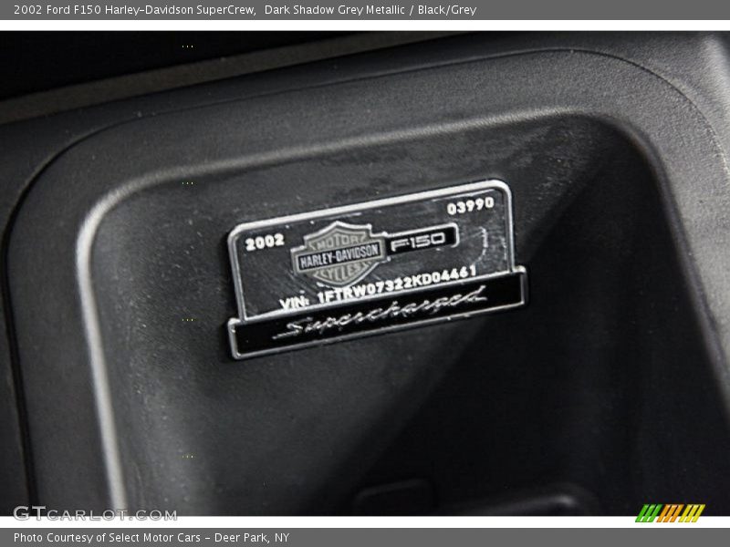 Dark Shadow Grey Metallic / Black/Grey 2002 Ford F150 Harley-Davidson SuperCrew