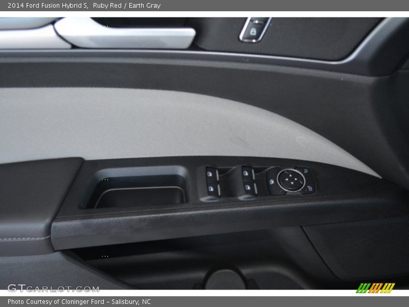 Ruby Red / Earth Gray 2014 Ford Fusion Hybrid S