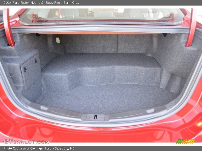 Ruby Red / Earth Gray 2014 Ford Fusion Hybrid S