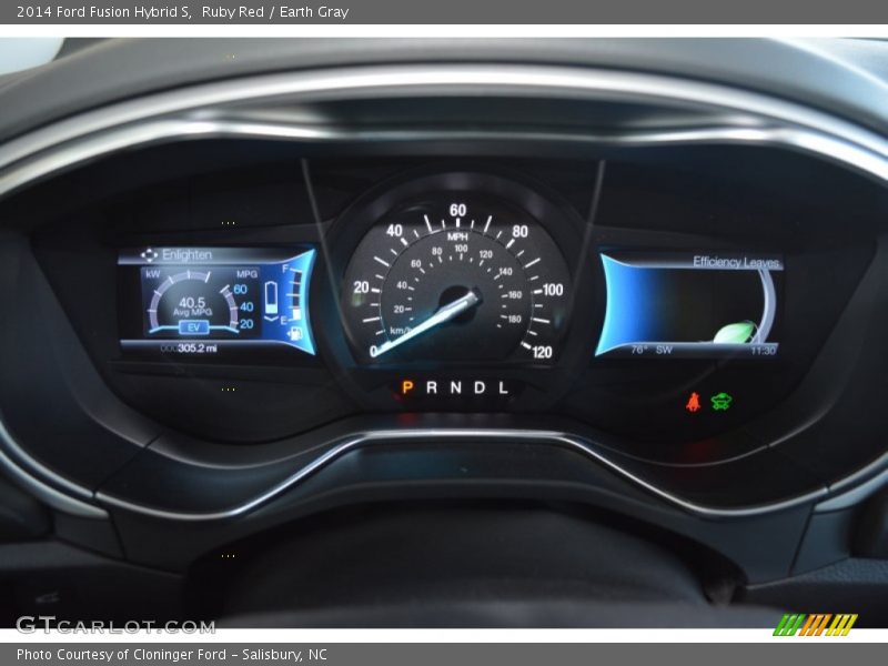 Ruby Red / Earth Gray 2014 Ford Fusion Hybrid S