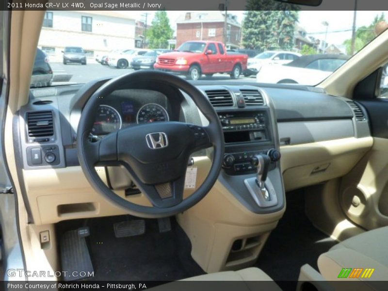 Opal Sage Metallic / Ivory 2011 Honda CR-V LX 4WD