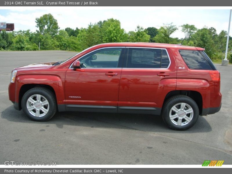 Crystal Red Tintcoat / Jet Black 2014 GMC Terrain SLE