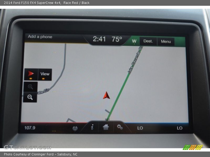 Navigation of 2014 F150 FX4 SuperCrew 4x4