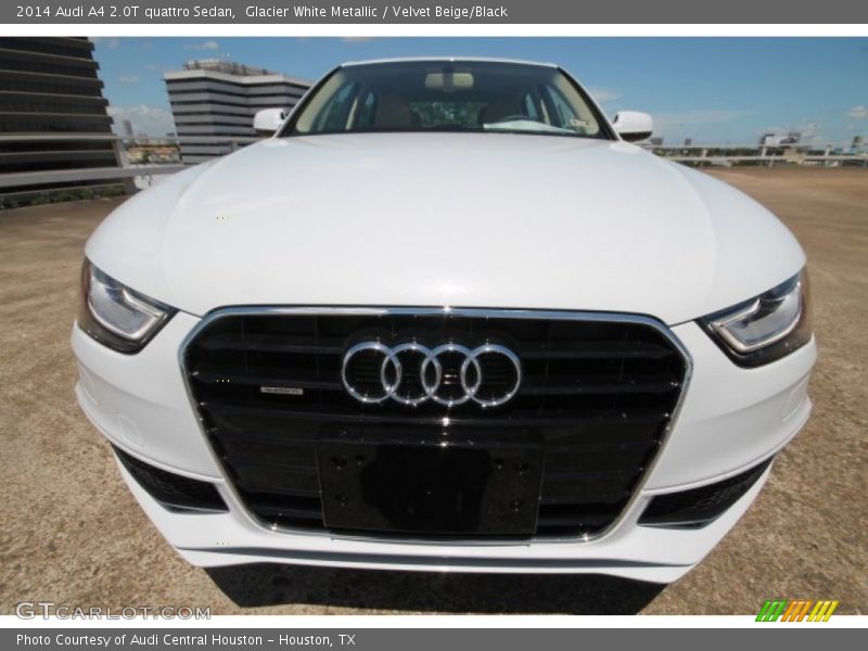 Glacier White Metallic / Velvet Beige/Black 2014 Audi A4 2.0T quattro Sedan