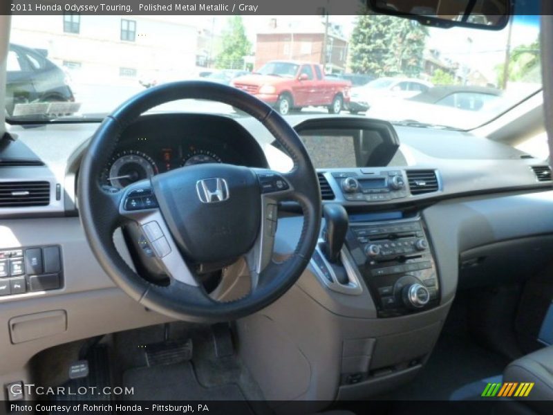 Polished Metal Metallic / Gray 2011 Honda Odyssey Touring