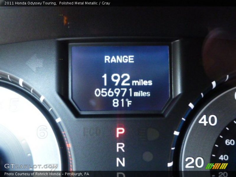 Polished Metal Metallic / Gray 2011 Honda Odyssey Touring