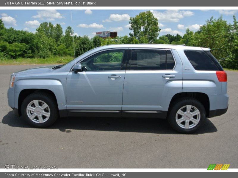 Silver Sky Metallic / Jet Black 2014 GMC Terrain SLE