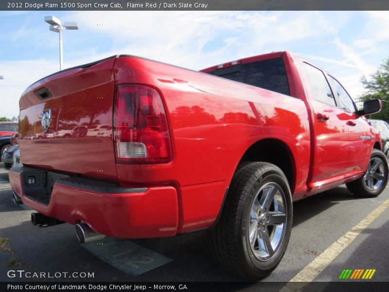 Flame Red / Dark Slate Gray 2012 Dodge Ram 1500 Sport Crew Cab