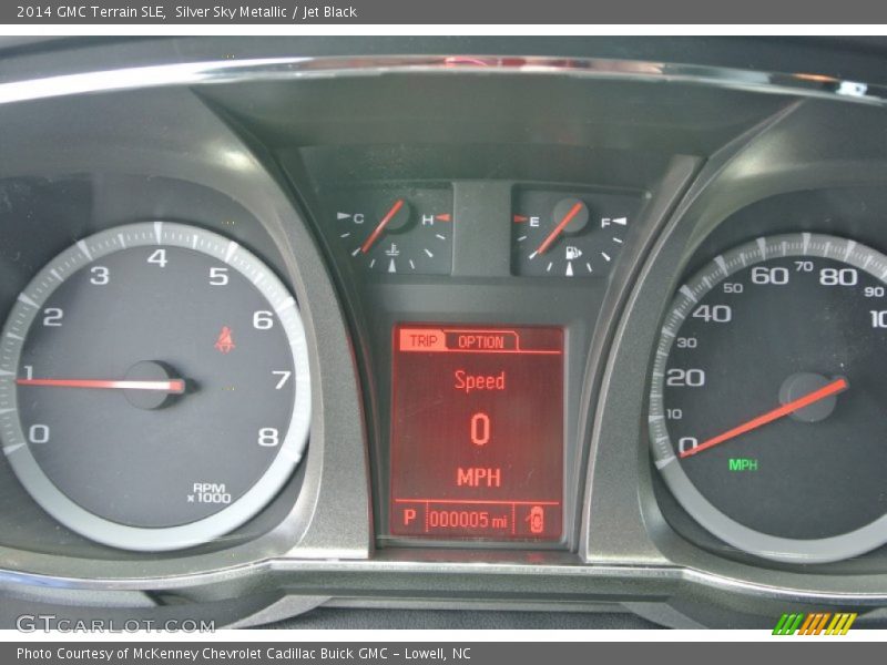 Silver Sky Metallic / Jet Black 2014 GMC Terrain SLE