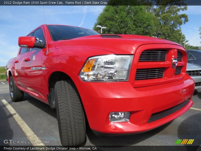 Flame Red / Dark Slate Gray 2012 Dodge Ram 1500 Sport Crew Cab