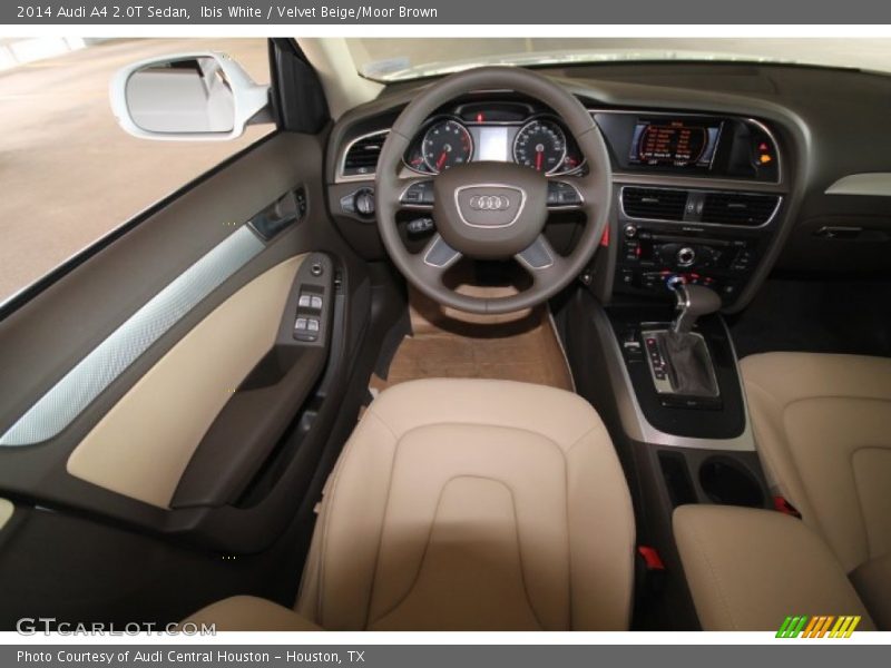 Ibis White / Velvet Beige/Moor Brown 2014 Audi A4 2.0T Sedan