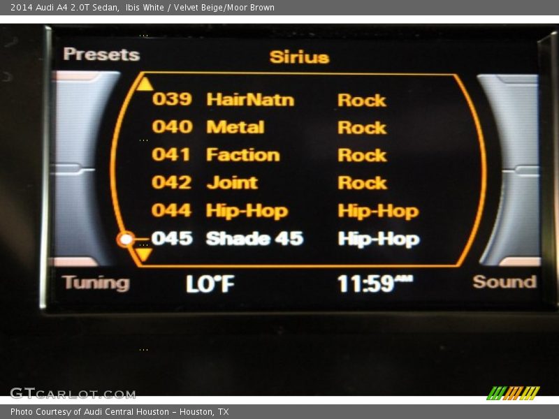 Ibis White / Velvet Beige/Moor Brown 2014 Audi A4 2.0T Sedan