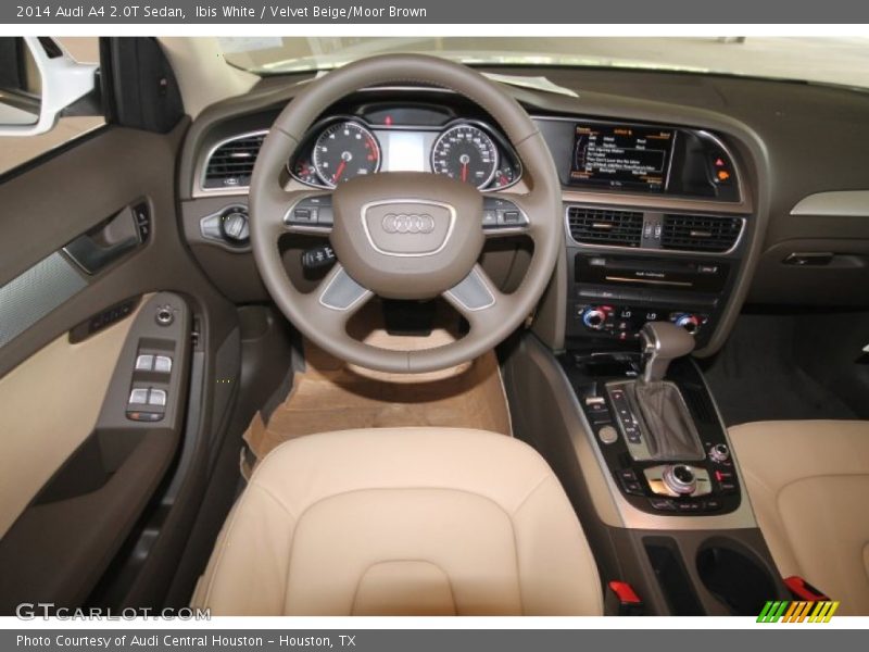Ibis White / Velvet Beige/Moor Brown 2014 Audi A4 2.0T Sedan