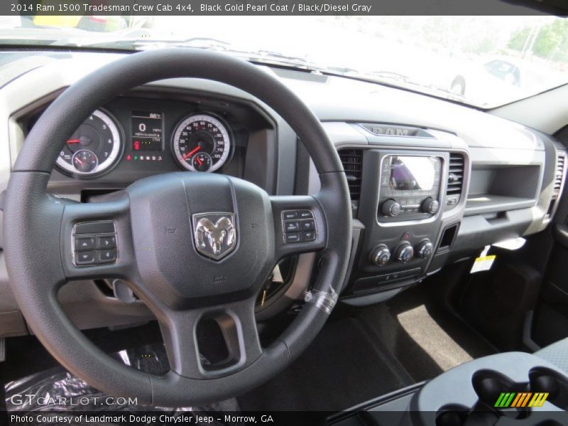 Black Gold Pearl Coat / Black/Diesel Gray 2014 Ram 1500 Tradesman Crew Cab 4x4