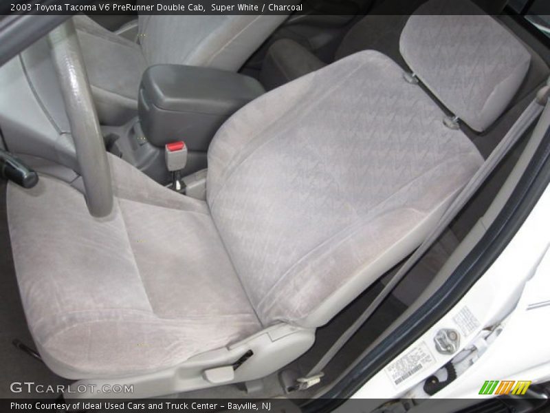 Super White / Charcoal 2003 Toyota Tacoma V6 PreRunner Double Cab