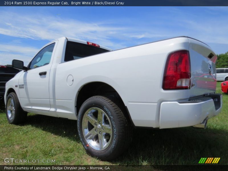 Bright White / Black/Diesel Gray 2014 Ram 1500 Express Regular Cab