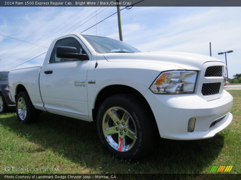 Bright White / Black/Diesel Gray 2014 Ram 1500 Express Regular Cab