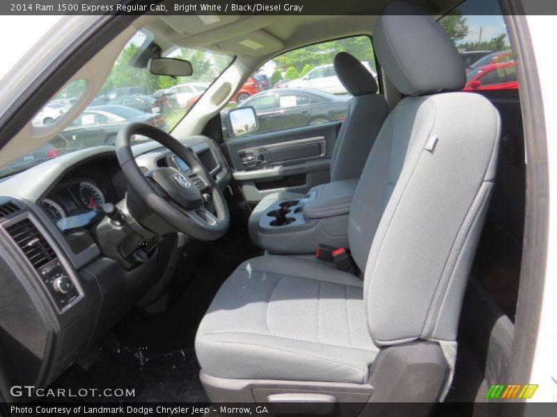 Bright White / Black/Diesel Gray 2014 Ram 1500 Express Regular Cab