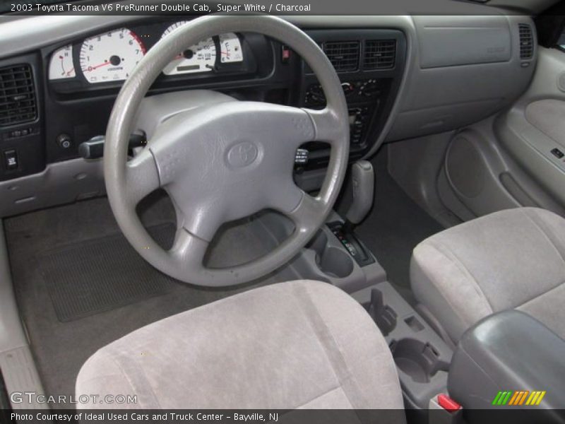 Super White / Charcoal 2003 Toyota Tacoma V6 PreRunner Double Cab