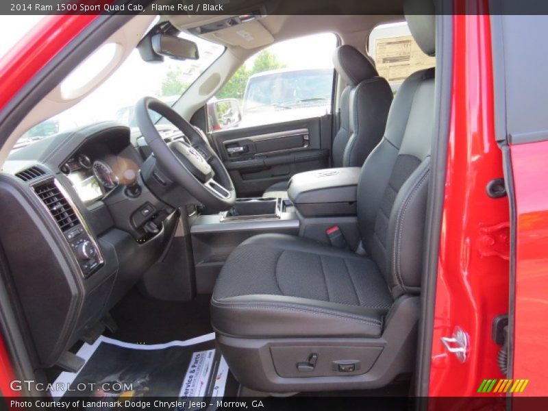 Flame Red / Black 2014 Ram 1500 Sport Quad Cab