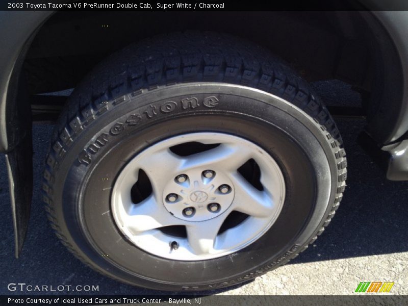 Super White / Charcoal 2003 Toyota Tacoma V6 PreRunner Double Cab