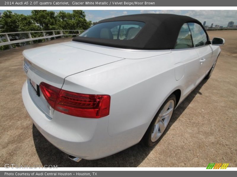 Glacier White Metallic / Velvet Beige/Moor Brown 2014 Audi A5 2.0T quattro Cabriolet