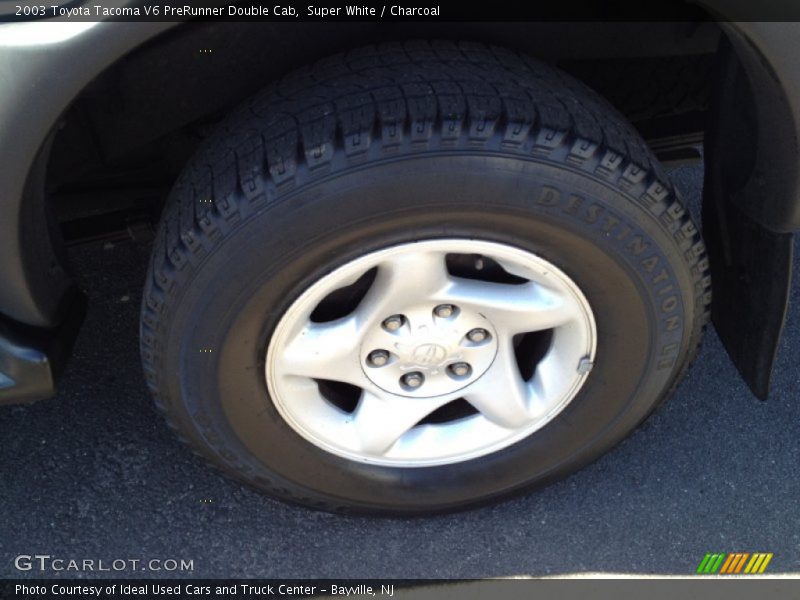 Super White / Charcoal 2003 Toyota Tacoma V6 PreRunner Double Cab