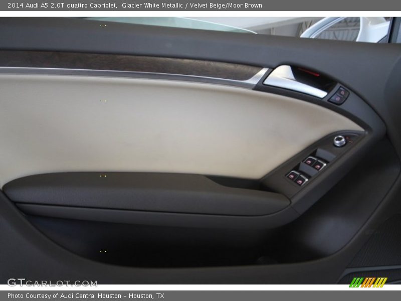 Glacier White Metallic / Velvet Beige/Moor Brown 2014 Audi A5 2.0T quattro Cabriolet