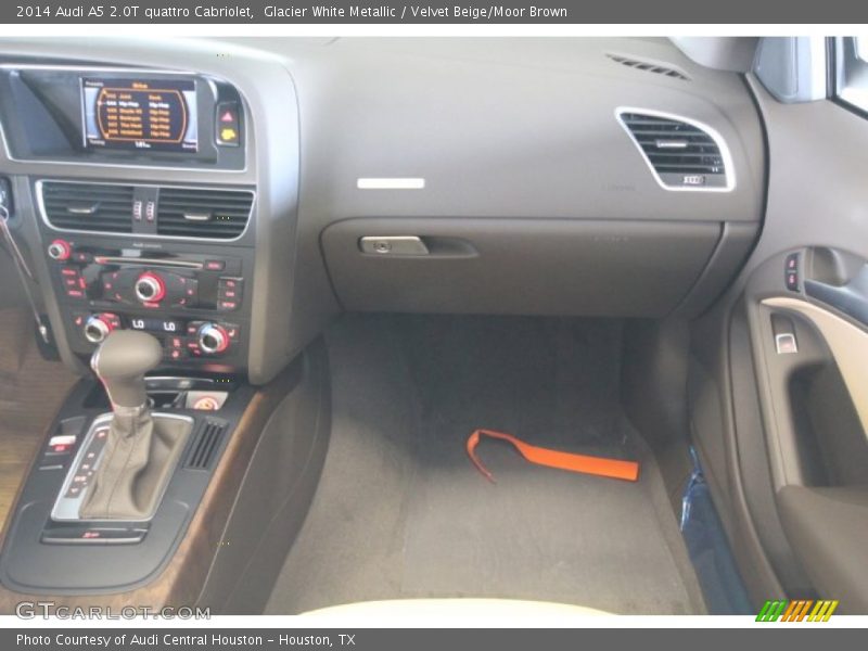 Glacier White Metallic / Velvet Beige/Moor Brown 2014 Audi A5 2.0T quattro Cabriolet