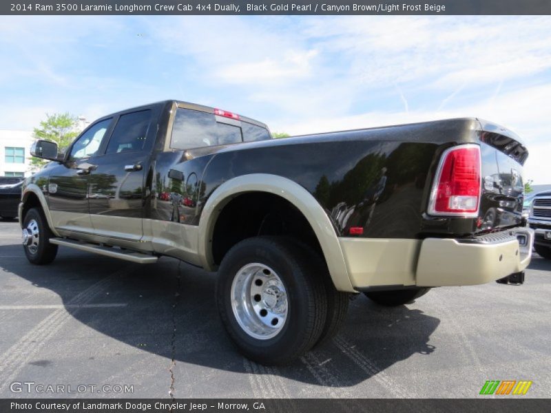 Black Gold Pearl / Canyon Brown/Light Frost Beige 2014 Ram 3500 Laramie Longhorn Crew Cab 4x4 Dually
