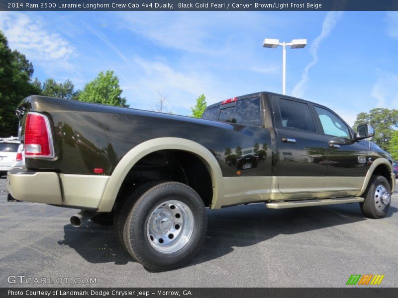Black Gold Pearl / Canyon Brown/Light Frost Beige 2014 Ram 3500 Laramie Longhorn Crew Cab 4x4 Dually