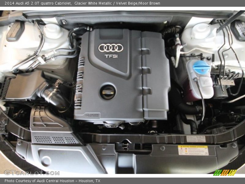 Glacier White Metallic / Velvet Beige/Moor Brown 2014 Audi A5 2.0T quattro Cabriolet