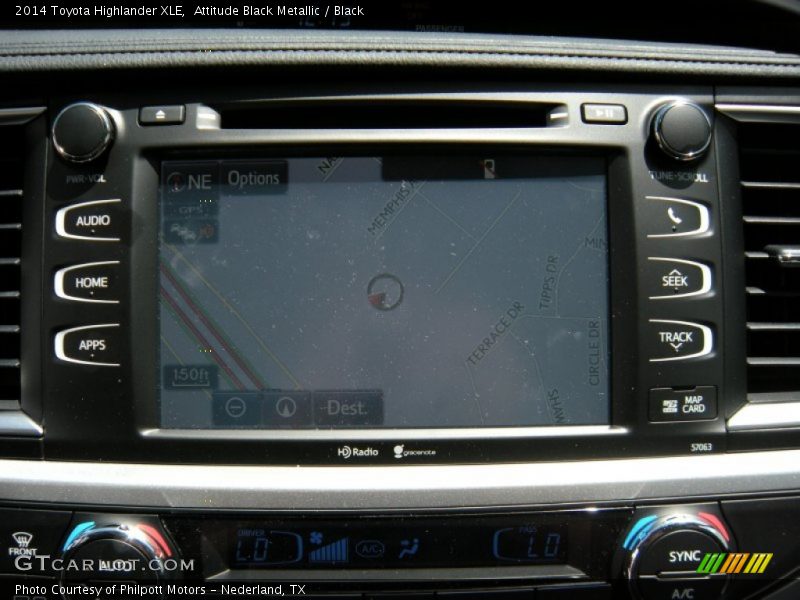 Attitude Black Metallic / Black 2014 Toyota Highlander XLE