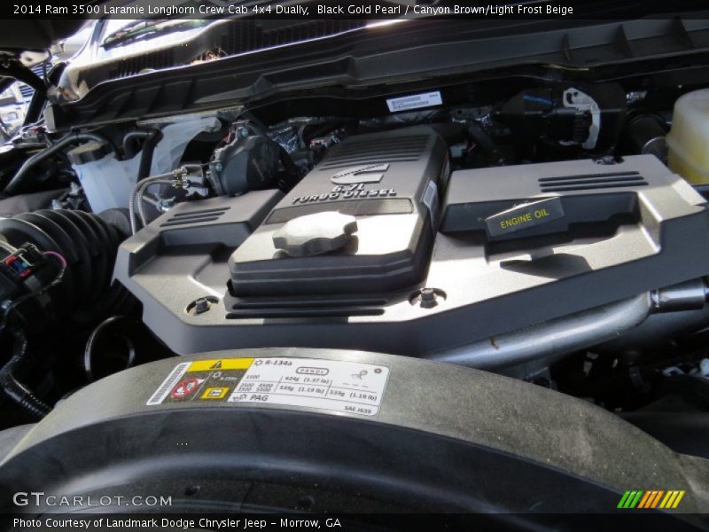 Black Gold Pearl / Canyon Brown/Light Frost Beige 2014 Ram 3500 Laramie Longhorn Crew Cab 4x4 Dually