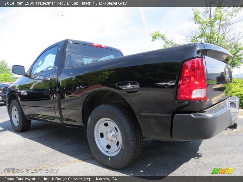 Black / Black/Diesel Gray 2014 Ram 1500 Tradesman Regular Cab