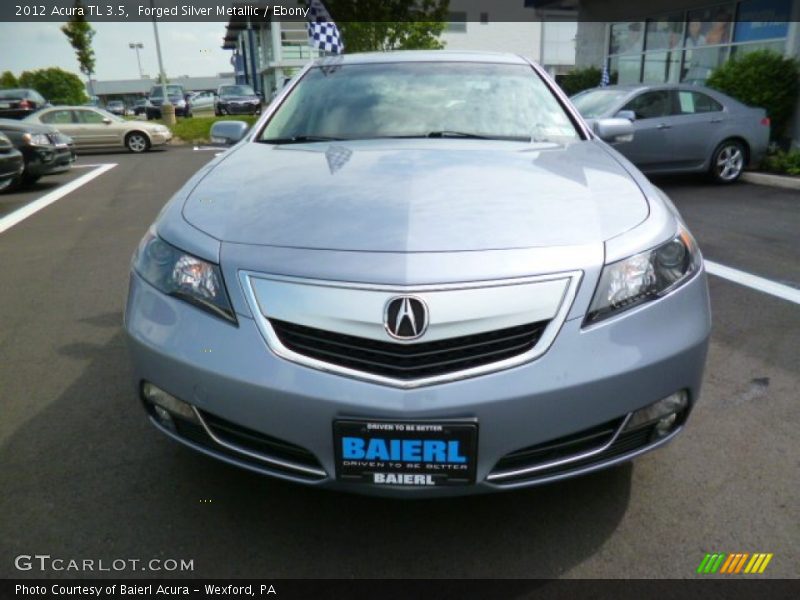 Forged Silver Metallic / Ebony 2012 Acura TL 3.5