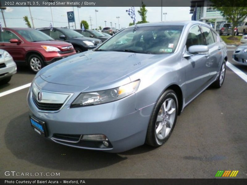 Forged Silver Metallic / Ebony 2012 Acura TL 3.5